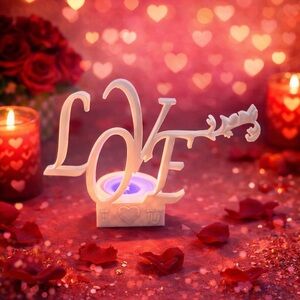 Romantic LOVE Candle Holder